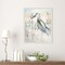 Heron by Beach Grass II by Elizabeth Medley Framed Canvas Wall Art
